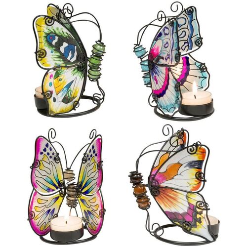 Domov Svietniky Signes Grimalt Butterfly Set 4 Units Viacfarebná