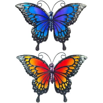 Domov Obrazy / plátna Signes Grimalt Motýľ Set 2U Viacfarebná