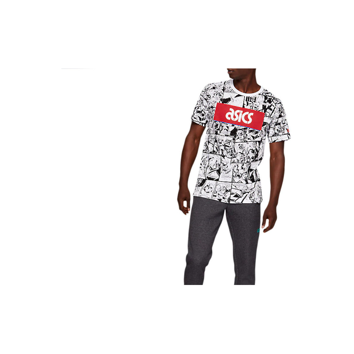 Oblečenie Muž Tričká s krátkym rukávom Asics TF M Graphic SS 1 Tee Biela