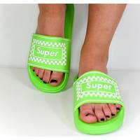 Topánky Žena Šľapky Seastar Dámske zelené šľapky SUPER svetlozelená