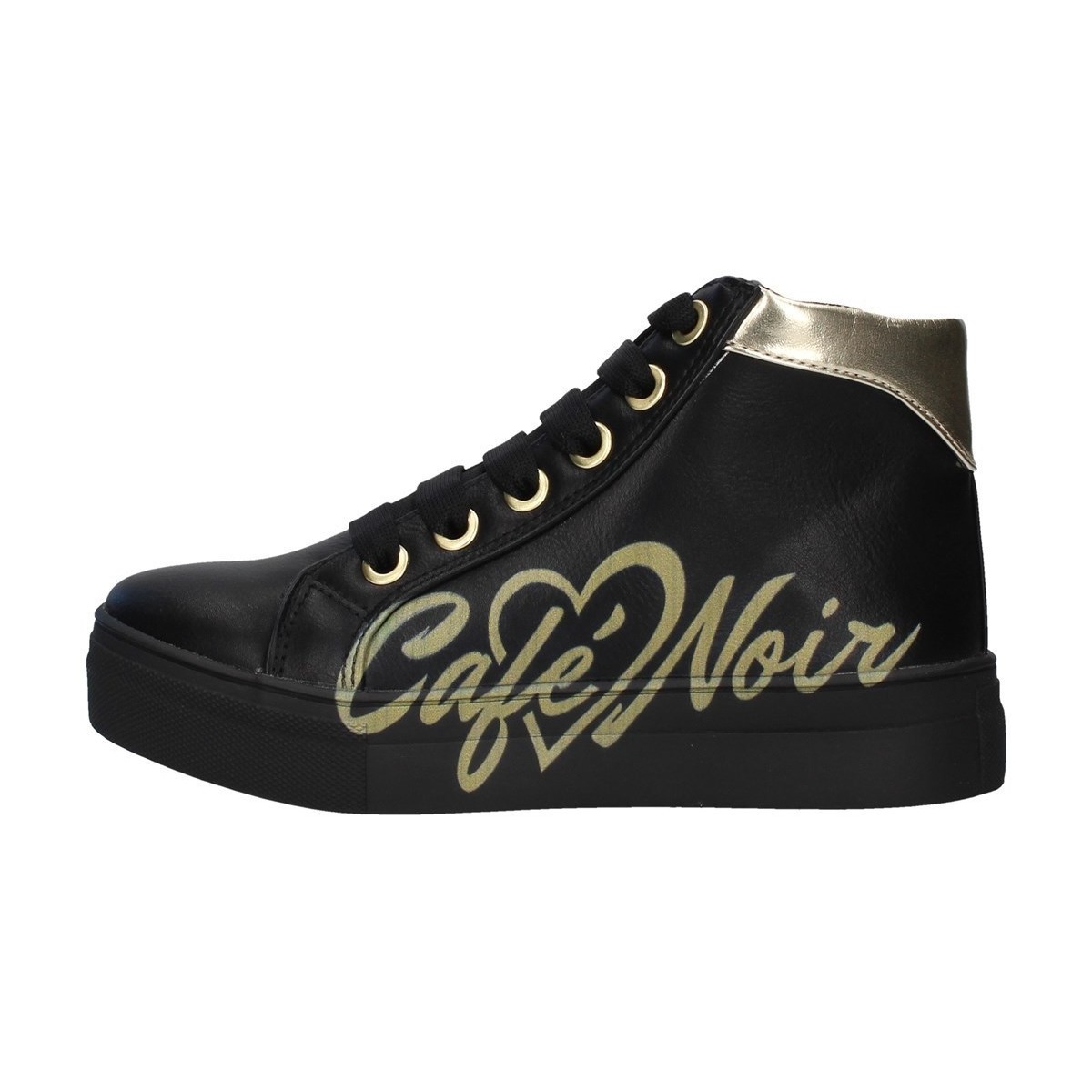 Topánky Dievča Členkové tenisky Café Noir C-841 Čierna