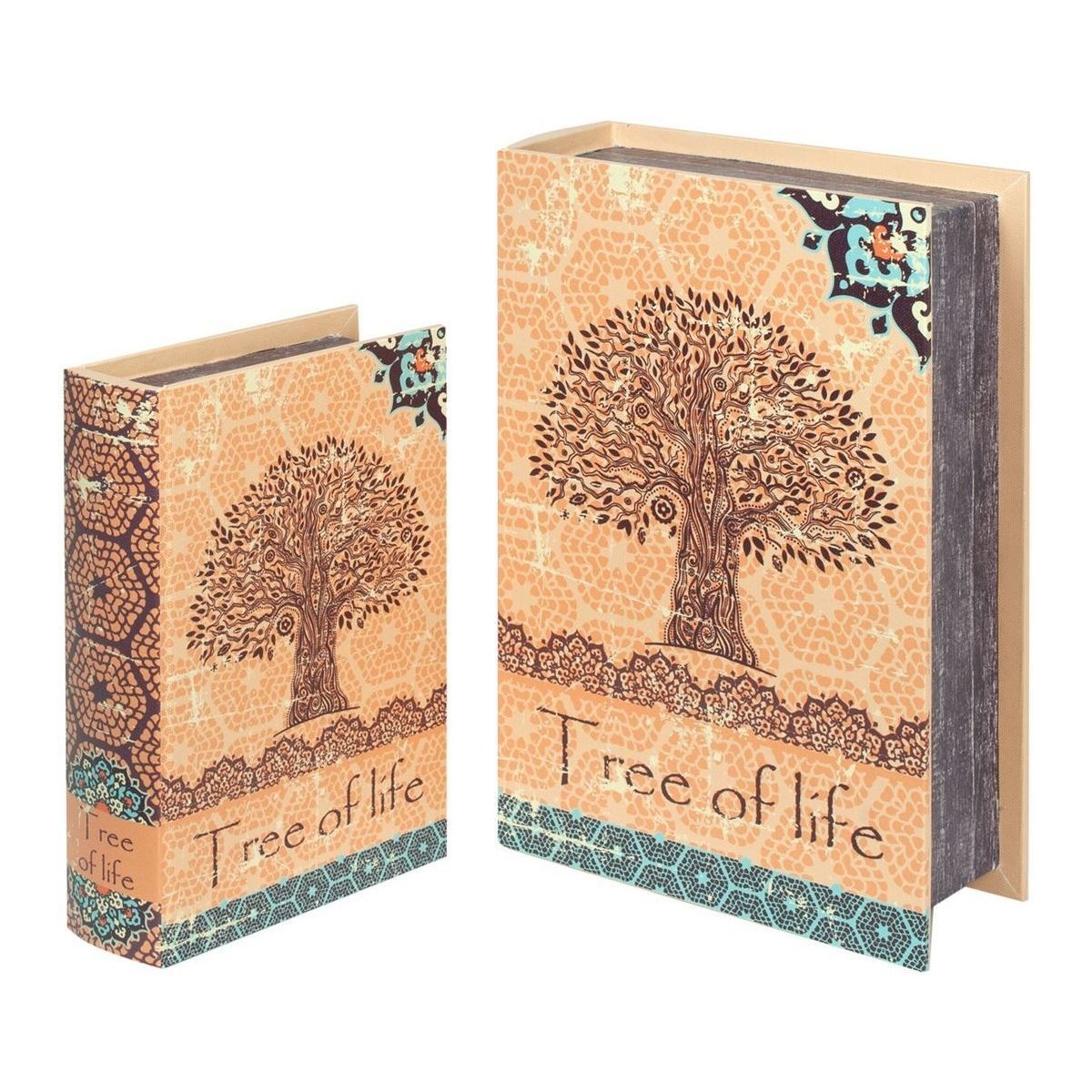 Domov Košíky / škatule Signes Grimalt Krabice Na Knihy 2U Tree Life Oranžová