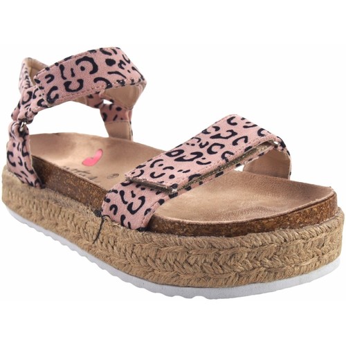 Topánky Dievča Univerzálna športová obuv MTNG MUSTANG KIDS 48267 dievčenský leopardí sandál Viacfarebná