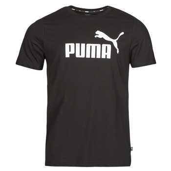 Oblečenie Muž Tričká s krátkym rukávom Puma ESS LOGO TEE Čierna