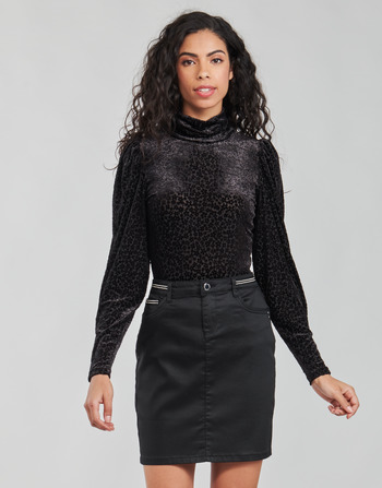 Oblečenie Žena Tričká s dlhým rukávom Morgan TISPI Čierna