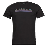 Oblečenie Muž Tričká s krátkym rukávom Guess SS BSC APEX TEE Čierna