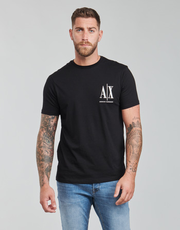Oblečenie Muž Tričká s krátkym rukávom Armani Exchange 8NZTPH Čierna