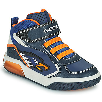Topánky Chlapec Členkové tenisky Geox INEK Námornícka modrá / Oranžová