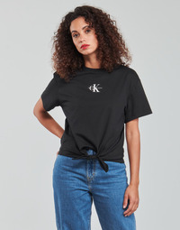 Oblečenie Žena Blúzky Calvin Klein Jeans KNOTTED TEE Čierna