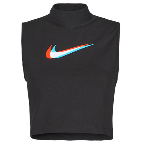 Oblečenie Žena Tielka a tričká bez rukávov Nike W NSW TANK MOCK PRNT Čierna