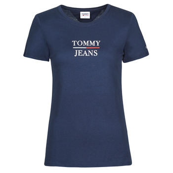 Oblečenie Žena Tričká s krátkym rukávom Tommy Jeans TJW SKINNY ESSENTIAL TOMMY T SS Námornícka modrá