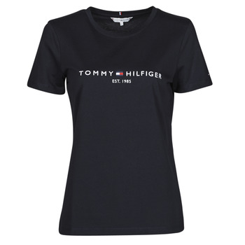 Oblečenie Žena Tričká s krátkym rukávom Tommy Hilfiger HERITAGE HILFIGER CNK RG TEE Námornícka modrá