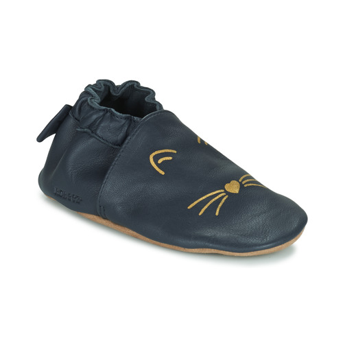 Topánky Dievča Detské papuče Robeez GOLDY CAT Námornícka modrá