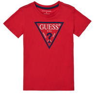 Oblečenie Chlapec Tričká s krátkym rukávom Guess THOLMA Červená