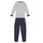 Oblečenie Deti Pyžamá a nočné košele Petit Bateau TECHI Biela / Modrá