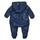 Oblečenie Dievča Vyteplené bundy Petit Bateau BETTA Námornícka modrá / Viacfarebná