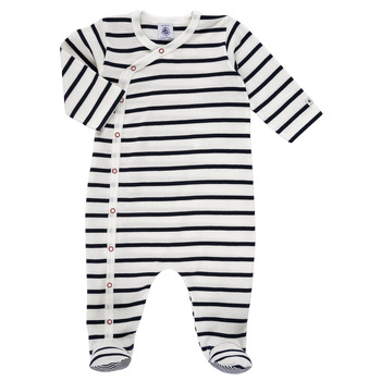 Oblečenie Chlapec Pyžamá a nočné košele Petit Bateau ONZER Biela / Námornícka modrá