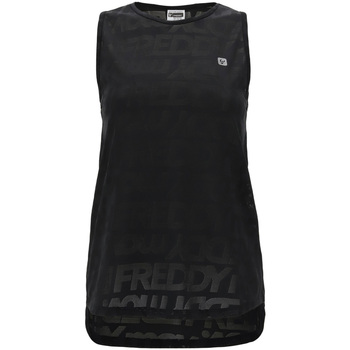Oblečenie Žena Tielka a tričká bez rukávov Freddy S1WFTK3 Čierna