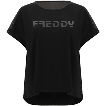 Oblečenie Žena Tričká s krátkym rukávom Freddy S1WTBT3 Čierna