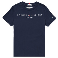 Oblečenie Deti Tričká s krátkym rukávom Tommy Hilfiger SELINERA Námornícka modrá