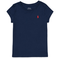 Oblečenie Dievča Tričká s krátkym rukávom Polo Ralph Lauren NOIVEL Námornícka modrá