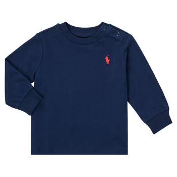 Oblečenie Chlapec Tričká s dlhým rukávom Polo Ralph Lauren FADILA Námornícka modrá