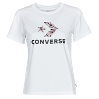 Oblečenie Žena Tričká s krátkym rukávom Converse STAR CHEVRON HYBRID FLOWER INFILL CLASSIC TEE Biela