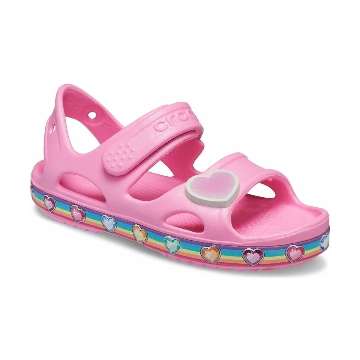 Topánky Deti Sandále Crocs Fun Lab Rainbow Sandal Kids Ružová