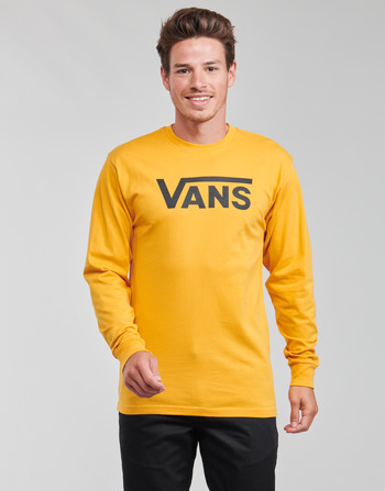 Oblečenie Muž Tričká s dlhým rukávom Vans VANS CLASSIC LS Žltá / Čierna