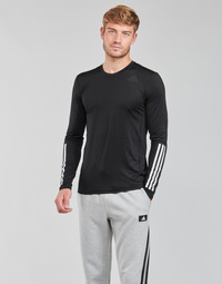 Oblečenie Muž Tričká s dlhým rukávom adidas Performance TF LS FT 3S Čierna