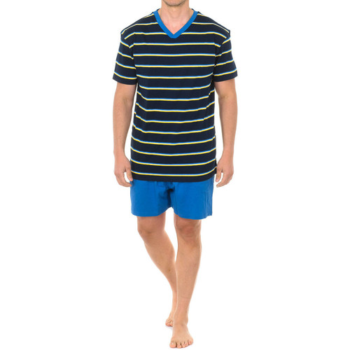 Oblečenie Muž Pyžamá a nočné košele J&j Brothers JJBVH5700 Modrá