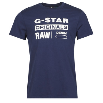 Oblečenie Muž Tričká s krátkym rukávom G-Star Raw GRAPHIC 8 R T SS Modrá