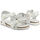 Topánky Muž Sandále Shone L6133-036 White/Silver Biela