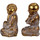 Domov Sochy Signes Grimalt Buddha Set 2 Jednotiek Zlatá
