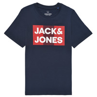Oblečenie Chlapec Tričká s krátkym rukávom Jack & Jones JJECORP LOGO TEE SS Námornícka modrá