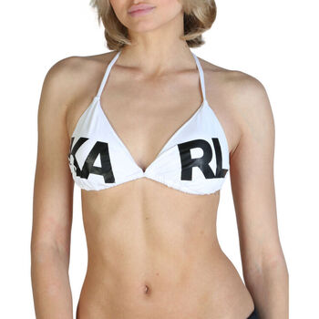 Oblečenie Žena Plavky kombinovateľné Karl Lagerfeld - kl21wtp05 Biela