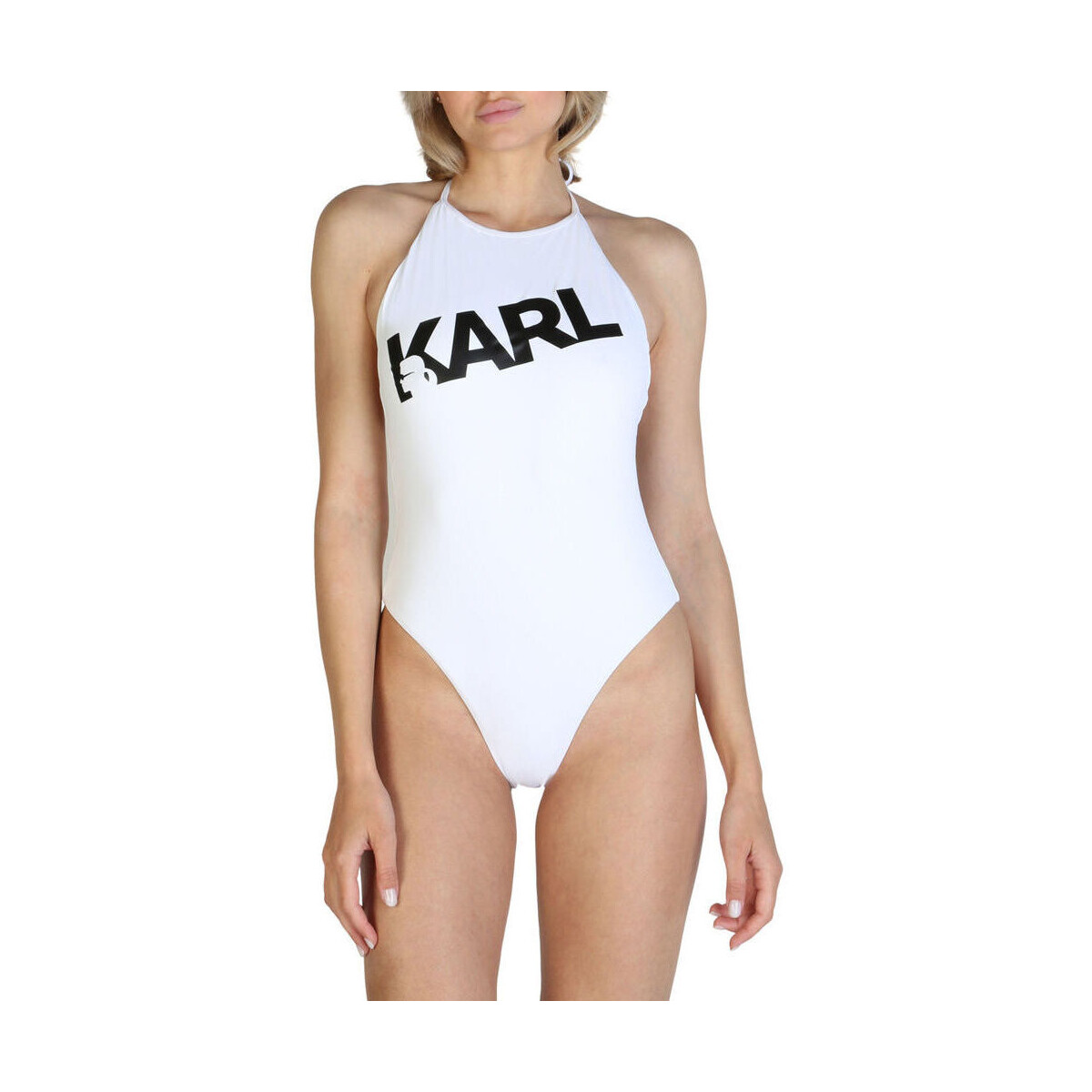 Oblečenie Žena Plavky kombinovateľné Karl Lagerfeld - kl21wop03 Biela