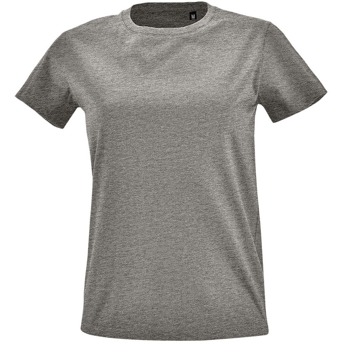 Oblečenie Žena Tričká s krátkym rukávom Sols Camiseta IMPERIAL FIT color Gris mezcla Šedá