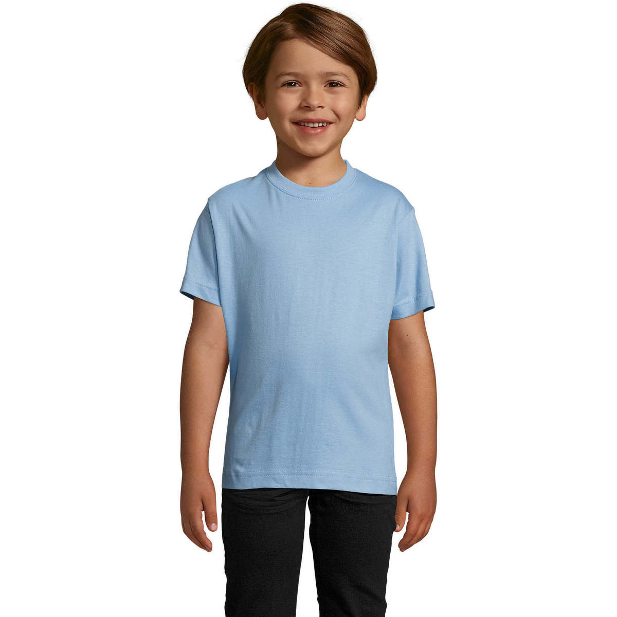 Oblečenie Deti Tričká s krátkym rukávom Sols Camista infantil color Azul cielo Modrá