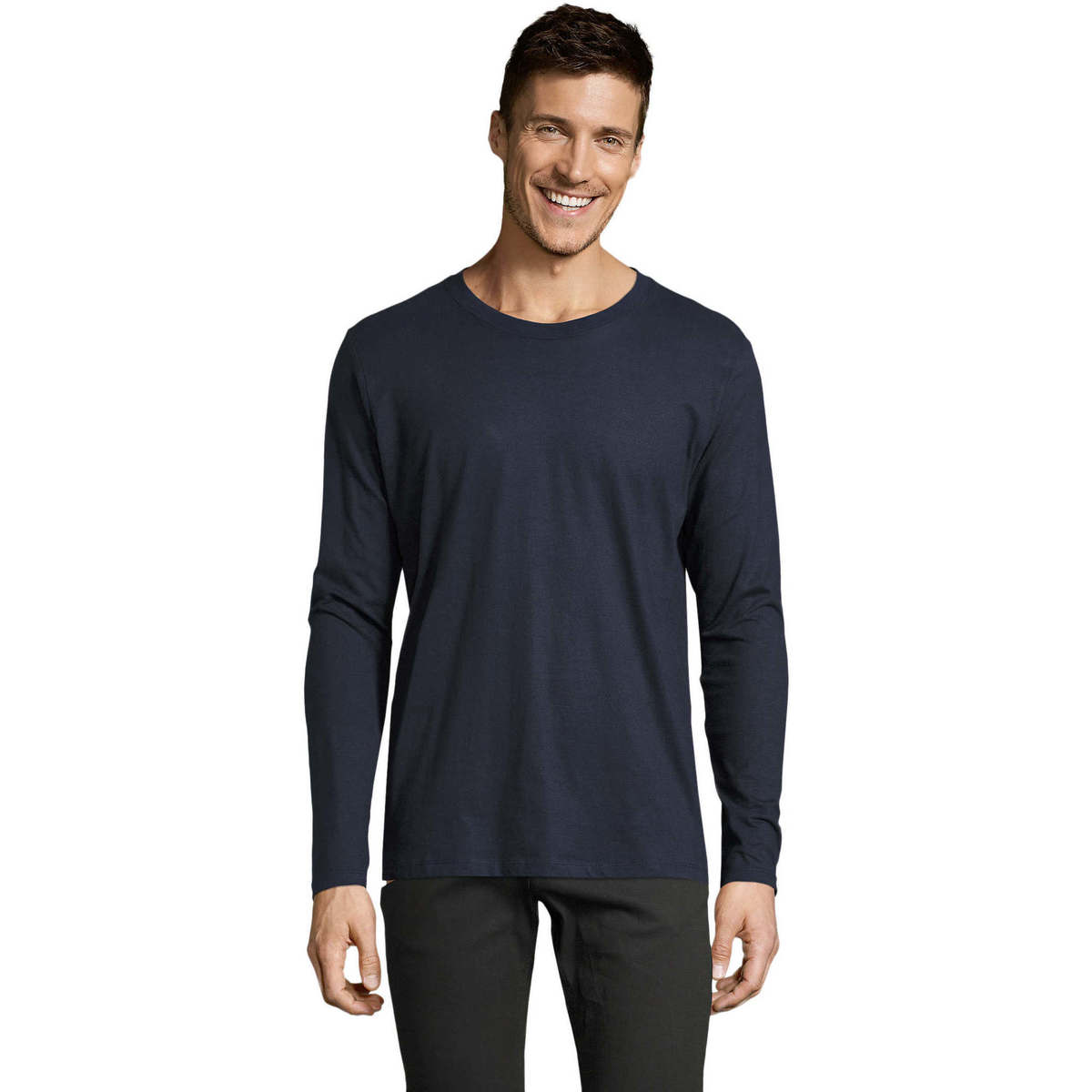 Oblečenie Muž Tričká s dlhým rukávom Sols Camiseta manga larga Modrá
