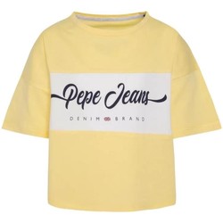 Oblečenie Dievča Tričká s krátkym rukávom Pepe jeans  Žltá