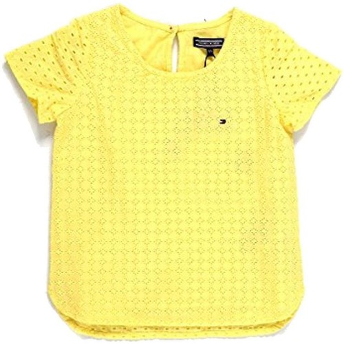 Oblečenie Dievča Blúzky Tommy Hilfiger  Žltá