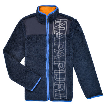 Oblečenie Chlapec Flísové mikiny Napapijri YUPIK FZ 1 Námornícka modrá
