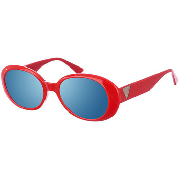 Hodinky & Bižutéria Žena Slnečné okuliare Guess Sunglasses GU7590S-66C Červená