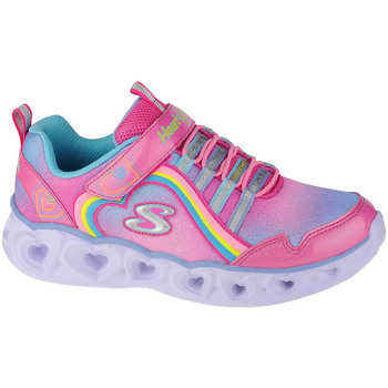 Topánky Dievča Nízke tenisky Skechers Heart Lights-Rainbow Lux Ružová