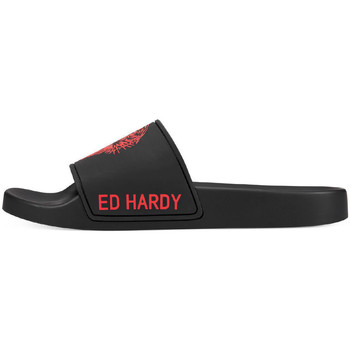Topánky Muž športové šľapky Ed Hardy - Sexy beast sliders black-red Červená