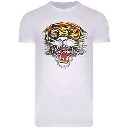 Oblečenie Muž Tričká s krátkym rukávom Ed Hardy - Tiger mouth graphic t-shirt white Biela