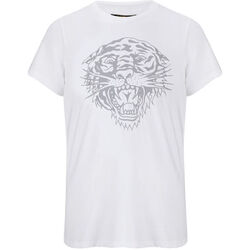 Oblečenie Muž Tričká s krátkym rukávom Ed Hardy - Tiger-glow t-shirt white Biela