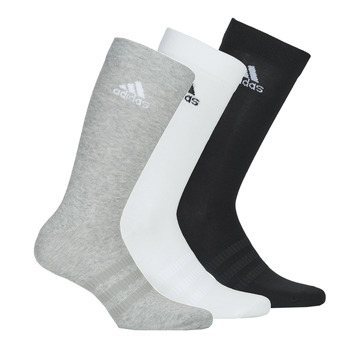 Spodná bielizeň Športové ponožky adidas Performance LIGHT CREW X3 Šedá / Biela / Čierna