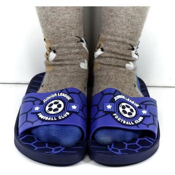 Topánky Deti športové šľapky Wink Detské modré šľapky FOOTBALL modrá